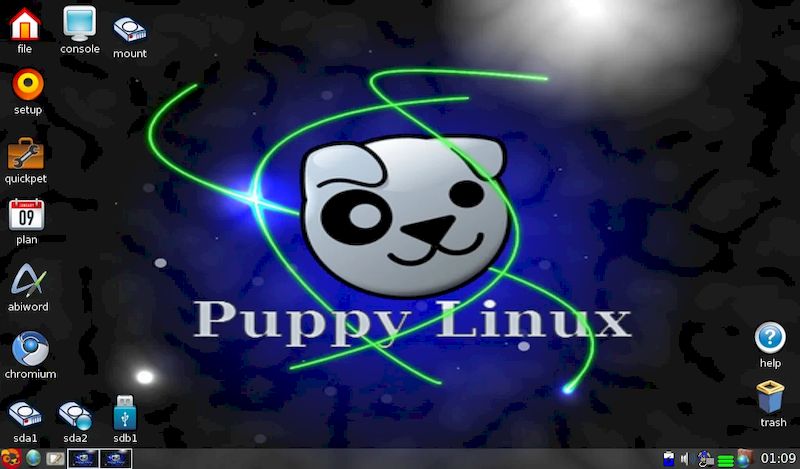 Linux @ Puppy Linux 9.5 — легкий и простой
